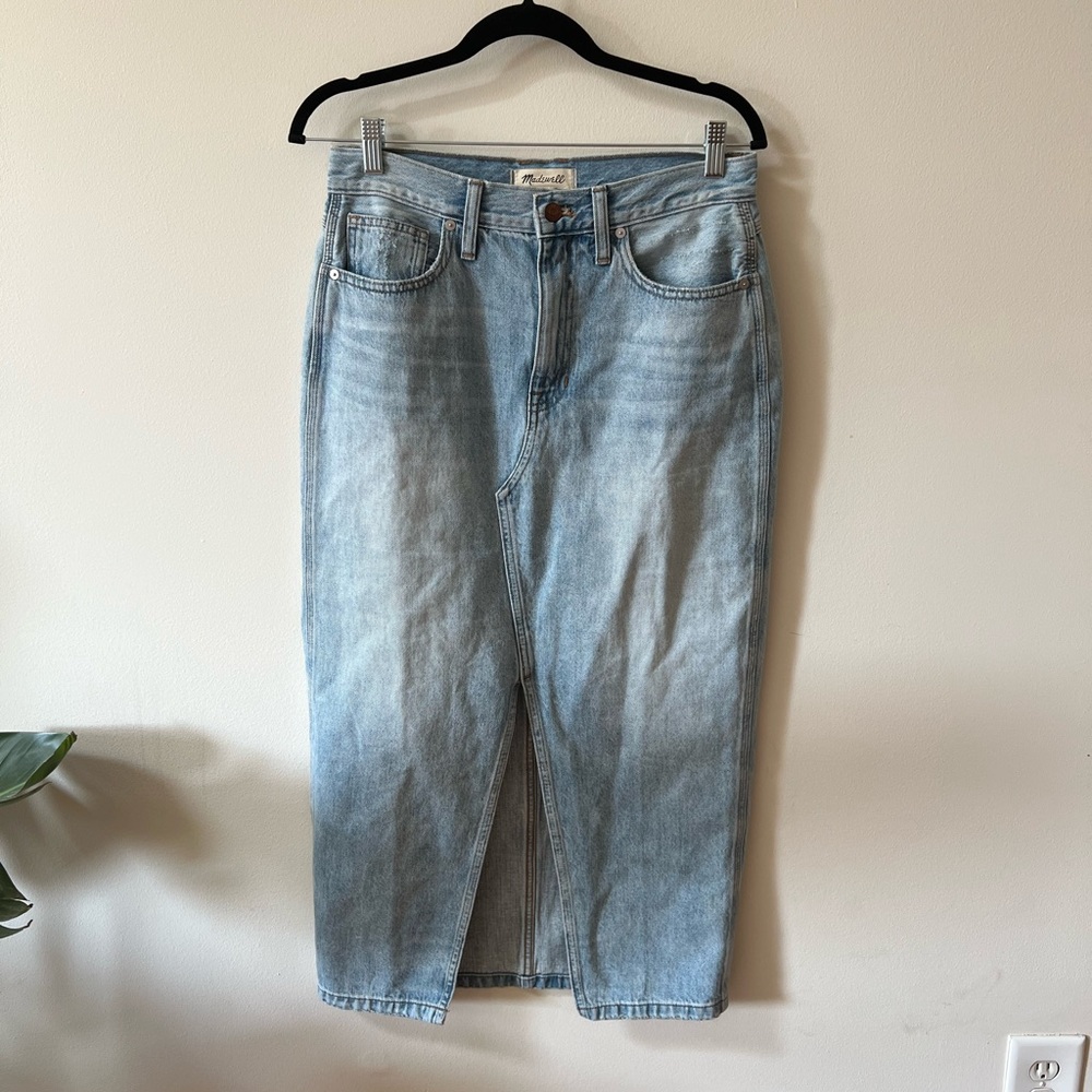 Madewell - midi denim skirt